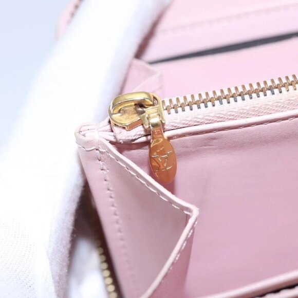 LOUIS VUITTON Monogram Vernis Zippy Wallet Rose Valerine M93522 LV Auth KD229 - Picture 11 of 16